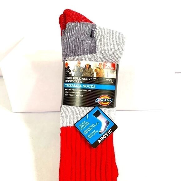 DICKIES HIGH BULK ACRYLIC BOOT CREW SOCKS NWT - Picture 1 of 4